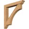 Ekena Millwork Westlake Traditional Smooth Bracket w/ Offset Brace, Western Red Cedar, 7 1/2"W x 48"D x 48"H BKT0806X48X48WTL01SWR - alternate 1